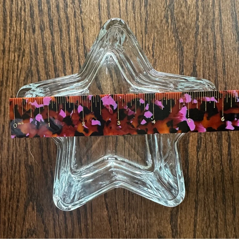 Crate & Barrel Set of 3 Glass Star Bowls